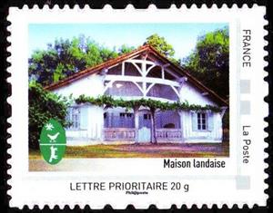 Stamp, Acquitaine that I like, France,  , Buildings