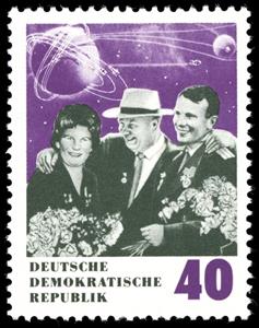 Stamp, With Cosmonaut, Germany, Democratic Republic,  