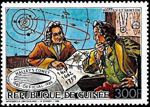 Edmond Halley an Issac Newton