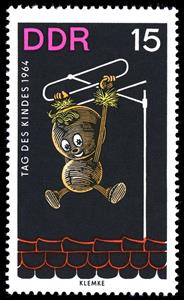 Stamp, Pittiplatsch, Germany, Democratic Republic,  