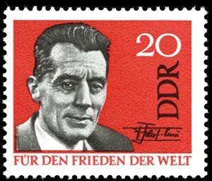 Stamp, Joliot-Curie, Frédéric, Germany, Democratic Republic,  