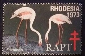 Stamp, RAPT Flamingos, Cinderellas,  , Animals (Fauna), Birds, Charity, Flamingos, Tuberculosis / TBC