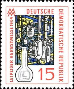 Stamp, Modern glass Armature, Germany, Democratic Republic,  