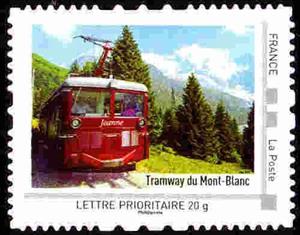 Stamp, Rhône-Alpes, France,  , Locomotives, Railways