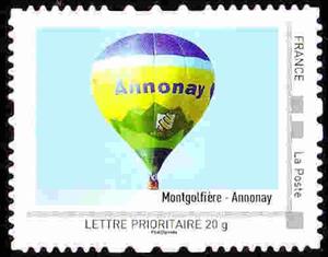Stamp, Rhône-Alpes, France,  , Air Balloons