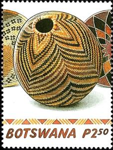 Stamp, Lamp Shade, Botswana,  , Crafts