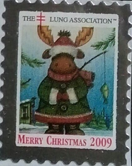 Lung Association Merry Christmas Moose Fshing