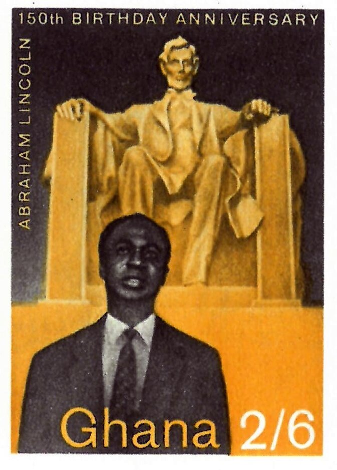 Kwame Nkrumah (1909-1972), president; Lincoln memorial