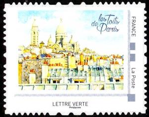 Stamp, Rooftops of Paris, France,  , Townscapes / City Views