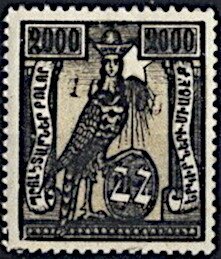 Stamp, Harpy, surcharged, Armenia,  