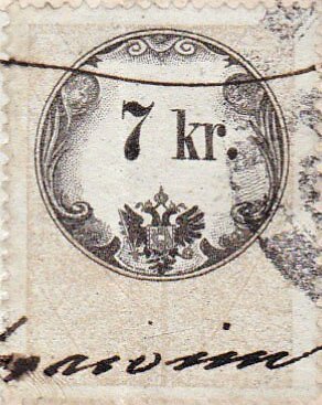Stempel Marke 1858 7kr