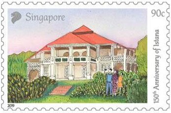 Stamp, Istana Villa, Singapore,  , Buildings, Government Buildings