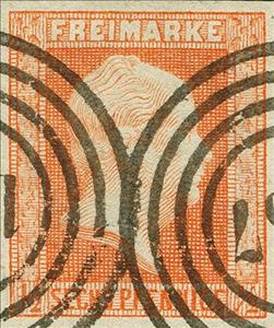 Stamp, King Friederich Wilhelm IV, German States,  , Famous People, Heads of State, Kings, Men, Royalty