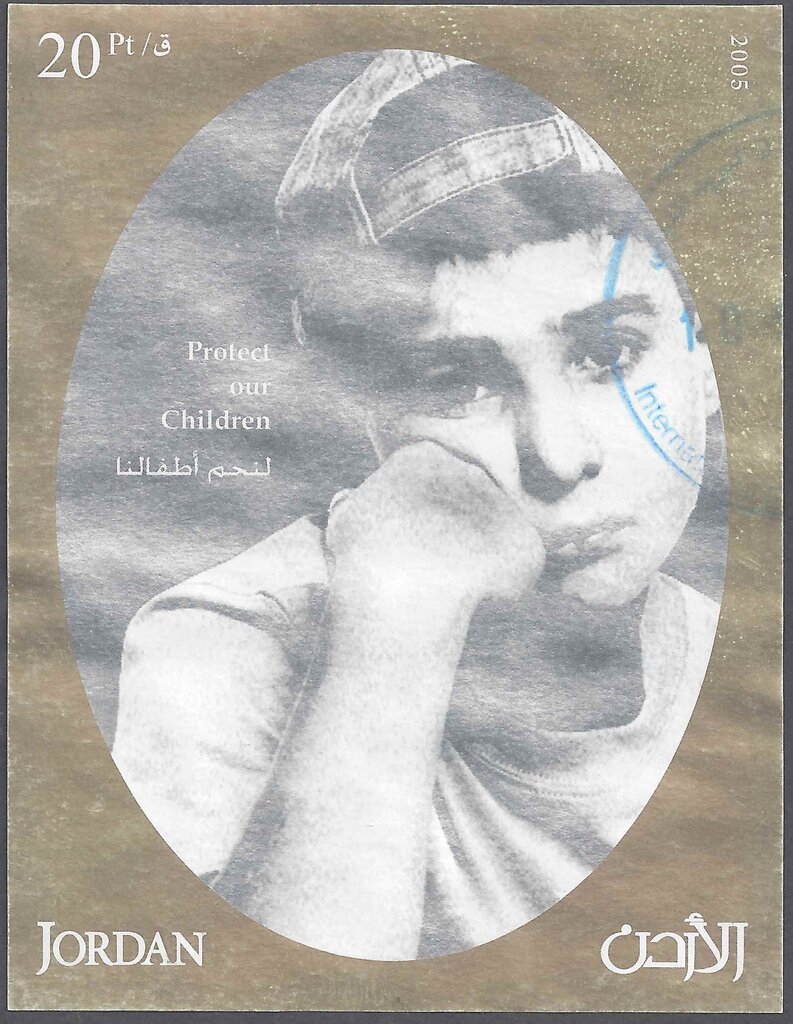Boy supporting his head