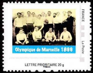 Stamp, Olympique Marseille, France,  , Football (Soccer), Sports