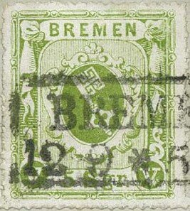 Stamp, Bremen coat of arms, German States,  , Coats of Arms, Keys