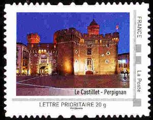 Stamp, Langedoc-Roussillon, France,  , Castles