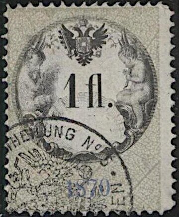 Stempel Marke 1870 1fl