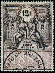 Stempel Marke 1888 12fl