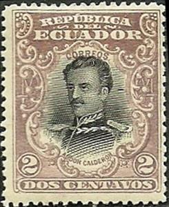 Stamp, Abdon Calderon, Ecuador,  