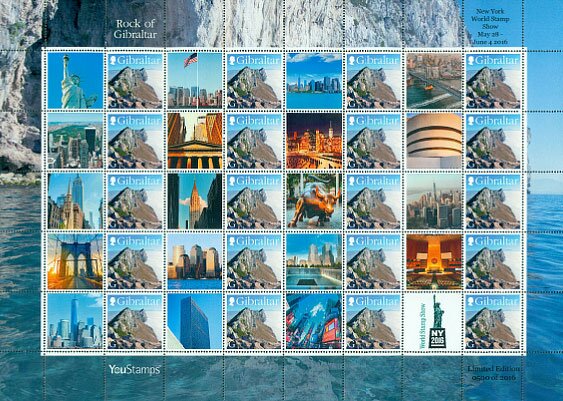 World Stamp Show New York Sheet
