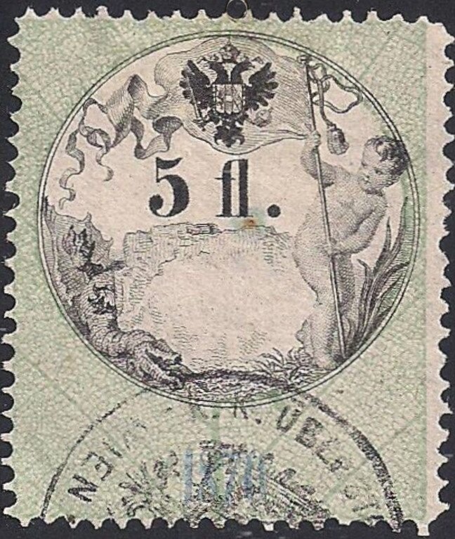 Stempel Marke 1870 5fl