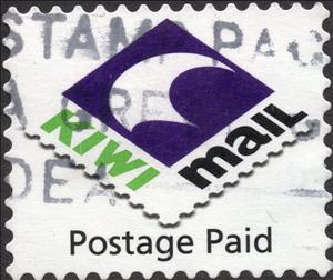 Stamp, Kiwi Mail Logo, Personalized and Private Mail Stamps,  , Stamps, Stylized Figures / Persons