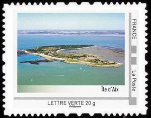 Stamp, Atlantic islands, France,  , Islands, Landscapes