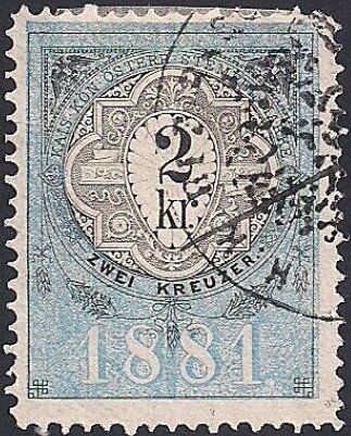 Stempel Marke 1881 2kr