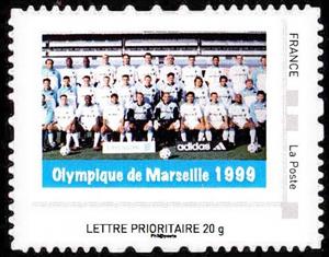 Stamp, Olympique Marseille, France,  , Football (Soccer), Sports