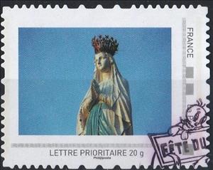 Stamp, Lourdes, France,  , Religion