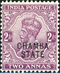 Stamp, King George V, India, Princely States,  , Heads of State