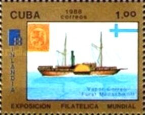 Paddle steamer Fürst Menschikoff