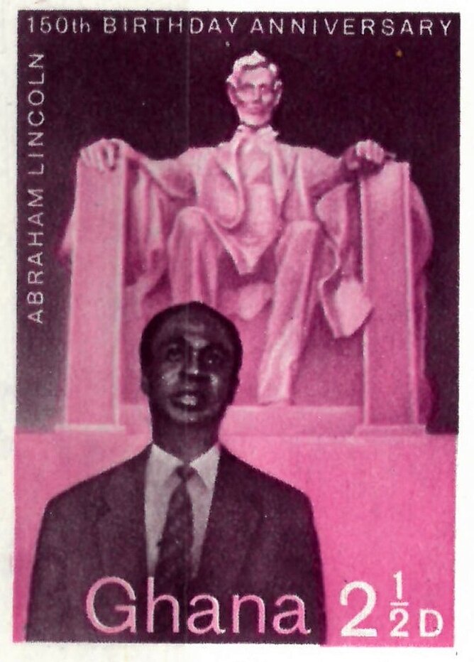 Kwame Nkrumah (1909-1972), president; Lincoln memorial
