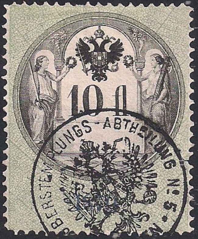 Stempel Marke 1870 10fl