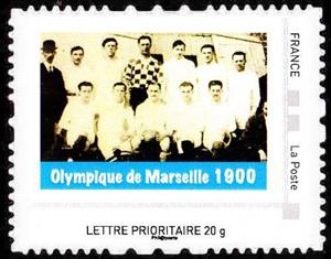Stamp, Olympique Marseille, France,  , Football (Soccer), Sports