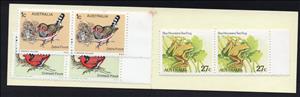 Booklet, 1982 Emergency Booklets - Sydney Issue, Australia,  , Birds, Frogs