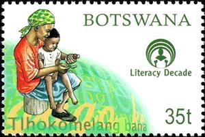 Stamp, Protect Your Children, Botswana,  , Children, Women