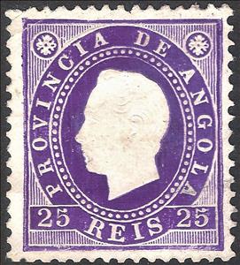 Stamp, King Luis I., Angola,  