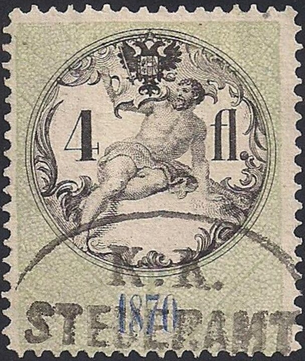 Stempel Marke 1870 4fl