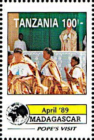 Papal Visit in Madagascar (April 1989)