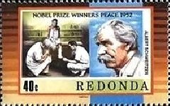 Stamp, Albert Schweitzer, Cinderellas,  , Medical Science, Scientists