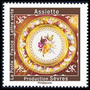Stamp, Ceramic Plate from Sevres, France,  , Glass and Earthenware