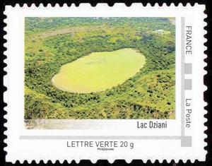 Stamp, Mayotte, France,  , Lakes, Landscapes