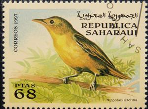 Stamp, Icterine warbler, Cinderellas,  , Animals (Fauna), Birds