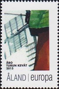 Stamp, Samppalinna Windmill, Personalized and Private Mail Stamps,  , Philatelic Exhibitions, Windmills