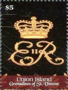 Stamp, Coronation Queen Elizabeth II, 75th Anniv., Saint Vincent Grenadines,  , Royalty