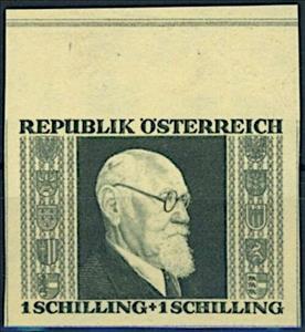 Stamp, Dr. Karl Renner (1870-1950) federal president, Austria,  , Heads of State, Politicians