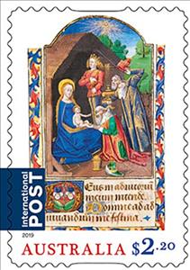 Stamp, Adoration of the Magi, Australia,  , Christmas