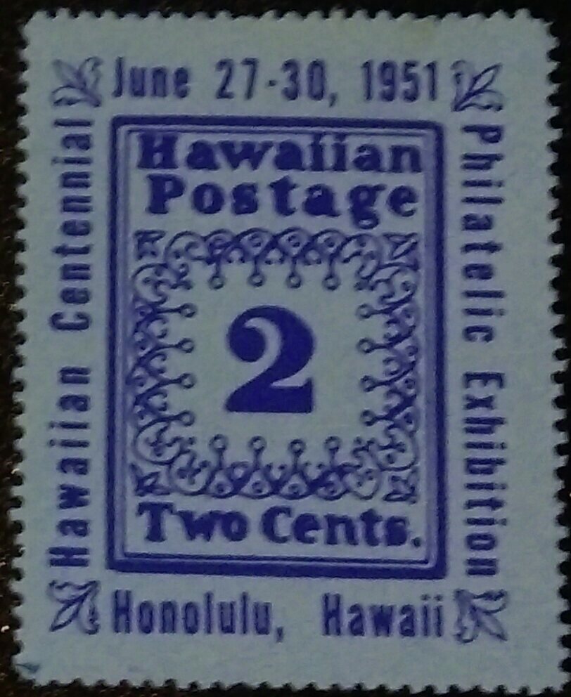 Hawaiian Centennial Philatelic Exhibition. Honolulu